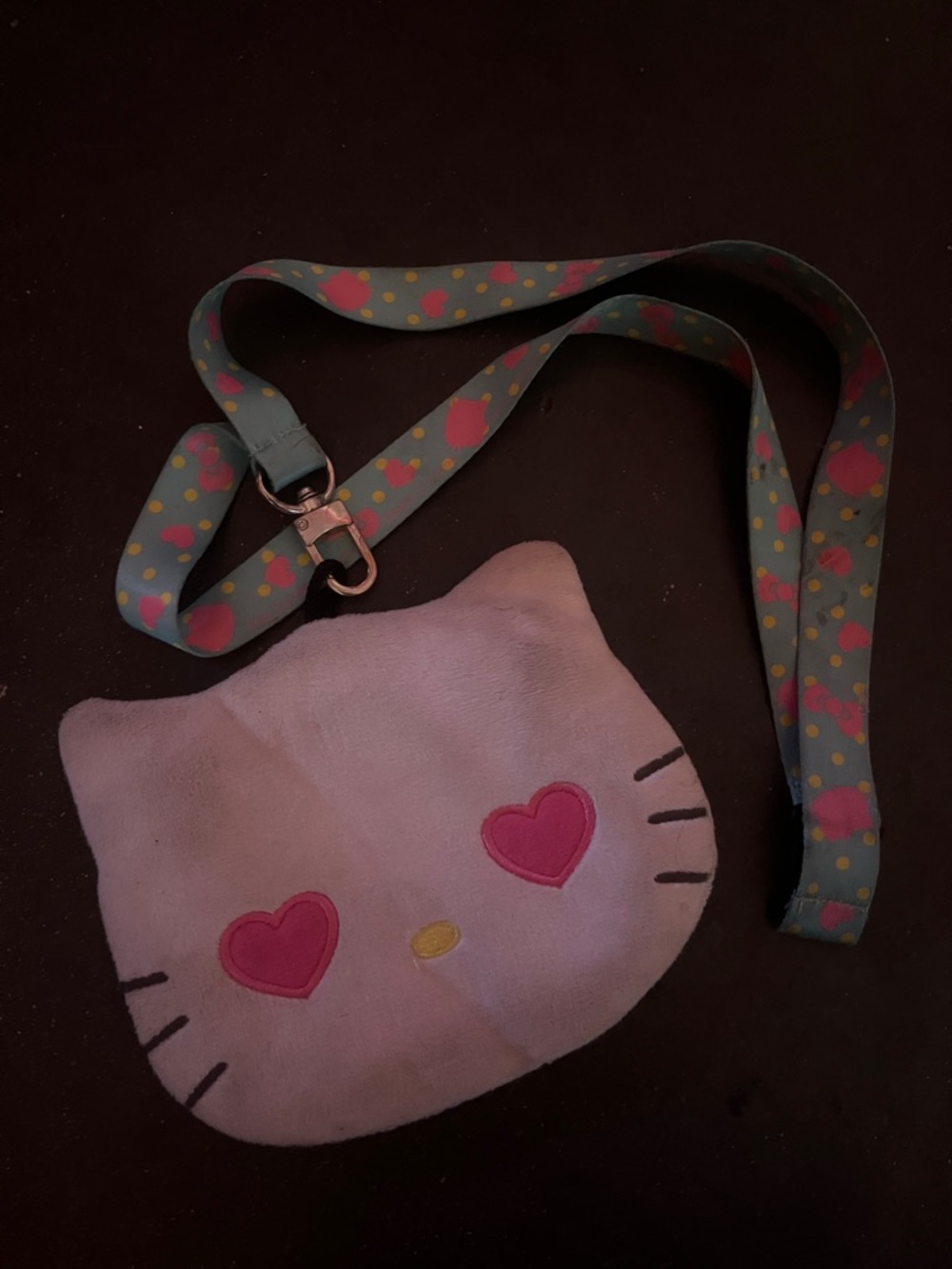 Hello Kitty heart eyed lanyard
